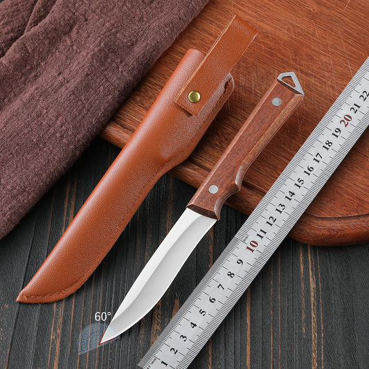Kitchen Knife Boning-Knife Cooking Chef Knives Handmade Forged-Knife Meat Cleaver Stainless Steel Butcher-Knife With Sheath